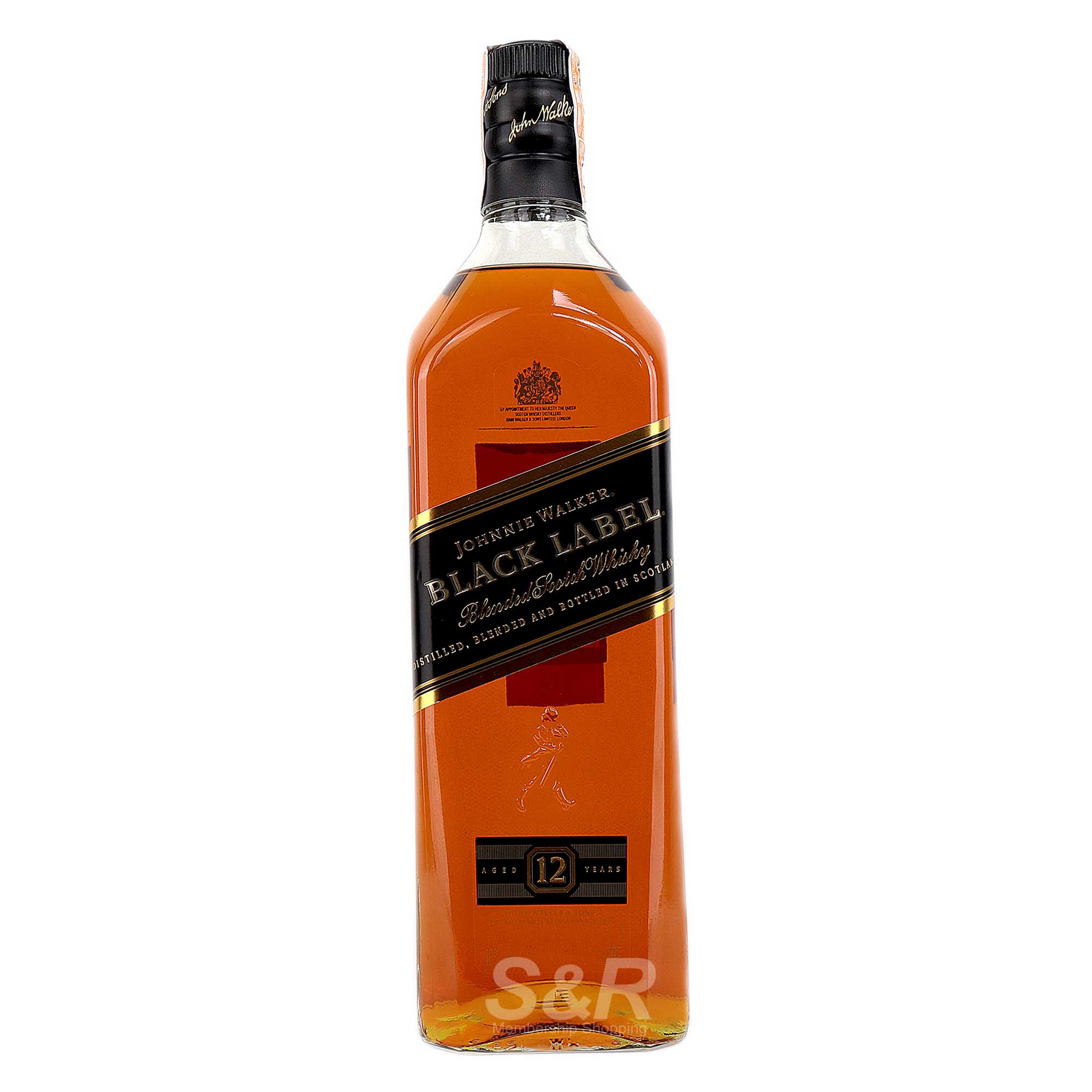 Johnnie Walker Black Label Blended Scotch Whisky 1L